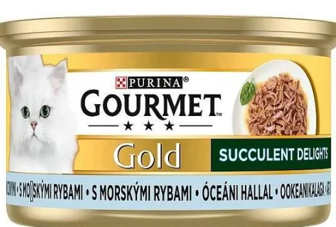 Gourmet Gold Adult Succulent Delights Ryby oceaniczne w sosie Mokra Karma dla kota op. 85g