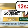 Gourmet Gold Adult Succulent Delights Ryby oceaniczne w sosie Mokra Karma dla kota op. 85g Pakiet 12szt.
