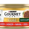 Gourmet Gold Adult Succulent Delights Wołowina w sosie Mokra Karma dla kota op. 85g Pakiet 12szt.