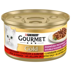 Gourmet Gold Adult Wołowina i kurczak w sosie Mokra Karma dla kota op. 85g