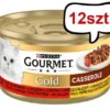 Gourmet Gold Adult Wołowina i kurczak w sosie z pomidorami Mokra Karma dla kota op. 85g Pakiet 12szt