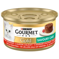 Gourmet Gold Savoury Cake Wołowina z pomidorami Mokra Karma dla kota op. 85g
