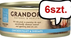 Grandorf Adult Chicken Fillet&Shrimp Mokra karma dla kota op. 70g Pakiet 6szt.