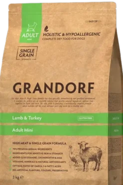 Grandorf Adult Mini Lamb&Turkey Sucha Karma dla psa op. 3kg