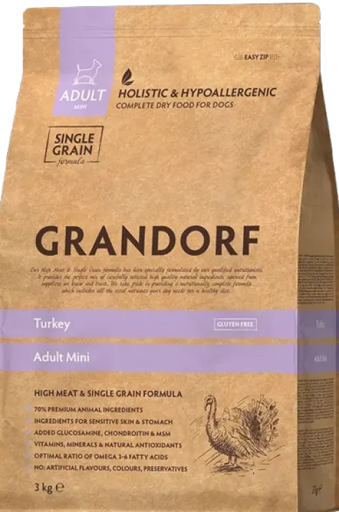 Grandorf Adult Mini Turkey Sucha Karma dla psa op. 3kg