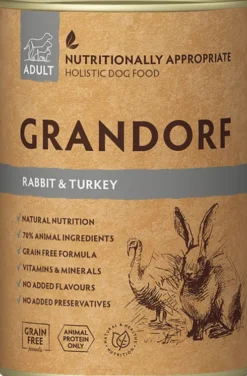 Grandorf Adult Rabbit&Turkey Mokra karma dla kota op. 400g Pakiet 6szt.