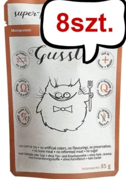 Gussto Fresh Beef Mokra Karma dla kota op. 85g Pakiet 8szt.