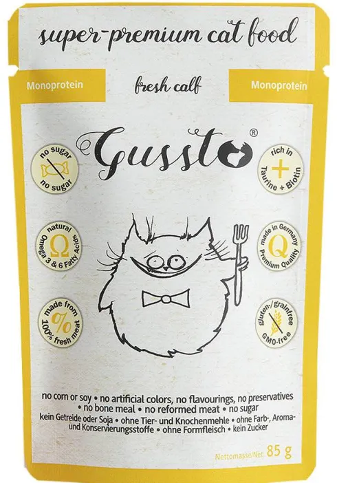 Gussto Fresh Calf Mokra Karma dla kota op. 85g