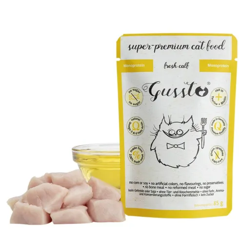 Gussto Fresh Calf Mokra Karma dla kota op. 85g