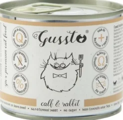 Gussto Fresh Calf&Rabbit Mokra Karma dla kota op. 200g