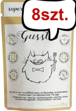 Gussto Fresh Calf&Rabbit Mokra Karma dla kota op. 85g Pakiet 8szt.