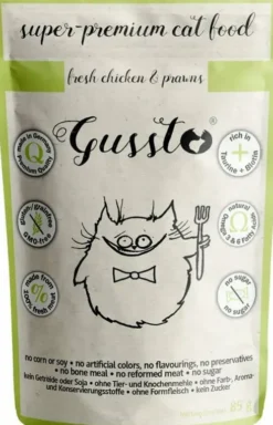 Gussto Fresh Chicken&Prawns Mokra Karma dla kota op. 85g Pakiet 8szt.