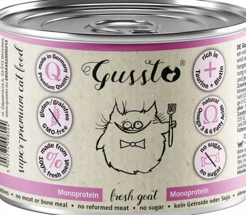 Gussto Fresh Goat Mokra Karma dla kota op. 200g Pakiet 6szt.