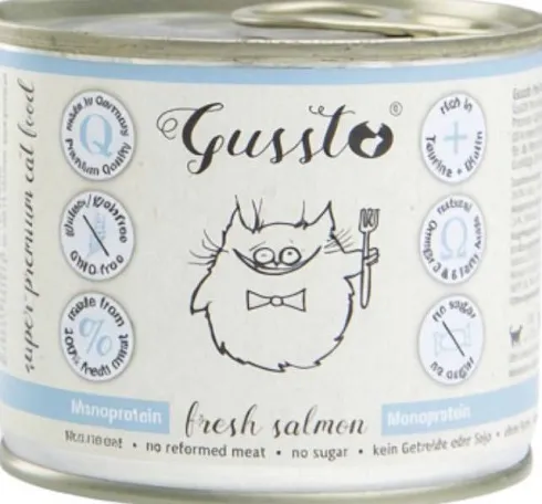 Gussto Fresh Salmon Mokra Karma dla kota op. 190g Pakiet 6szt.