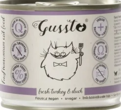 Gussto Fresh Turkey&Duck Mokra Karma dla kota op. 200g