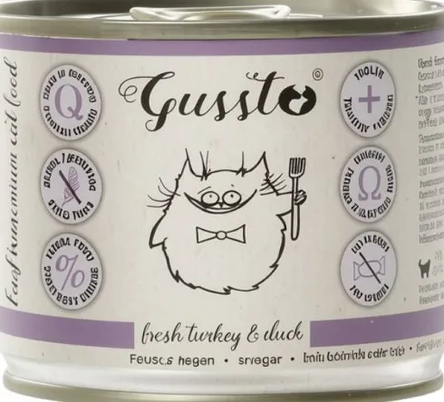 Gussto Fresh Turkey&Duck Mokra Karma dla kota op. 200g
