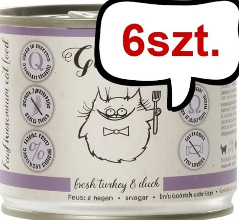 Gussto Fresh Turkey&Duck Mokra Karma dla kota op. 200g Pakiet 6szt.