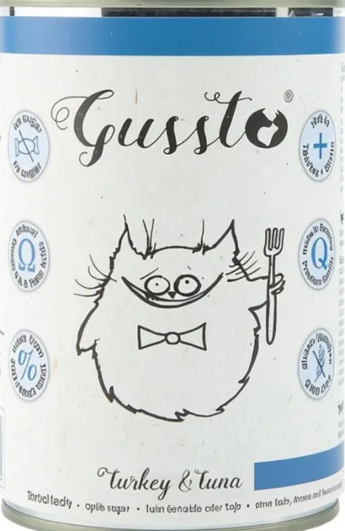 Gussto Fresh Turkey&Tuna Mokra Karma dla kota op. 400g Pakiet 6szt.