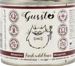 Gussto Fresh Wild Boar Mokra Karma dla kota op. 200g