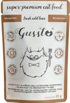 Gussto Fresh Wild Boar Mokra Karma dla kota op. 85g