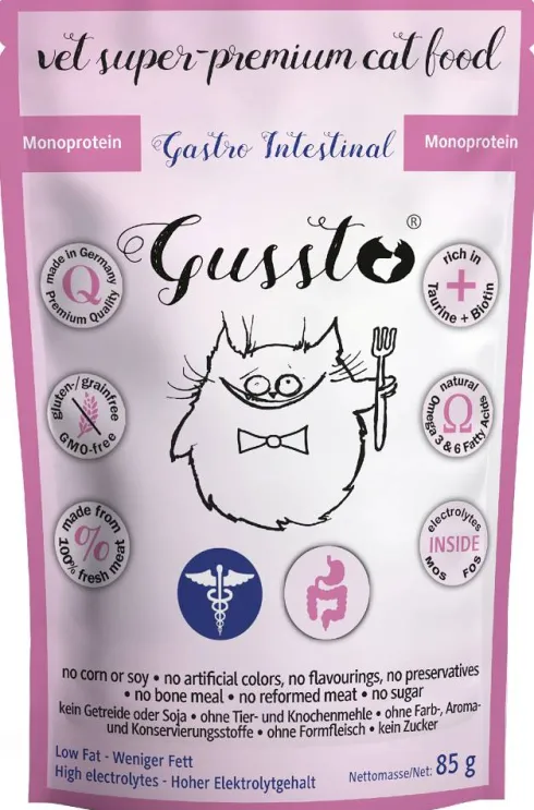 Gussto Vet Gastro Mokra Karma dla kota op. 85g