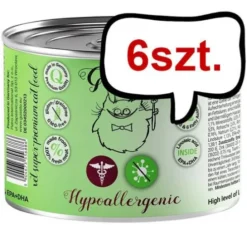 Gussto Vet Hypoallegrenic Mokra Karma dla kota op. 200g Pakiet 6szt.