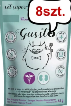 Gussto Vet Renal Mokra Karma dla kota op. 85g Pakiet 8szt.
