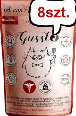 Gussto Vet Weight Control Mokra Karma dla kota op. 85g Pakiet 8szt.