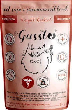 Gussto Vet Weight Control Mokra Karma dla kota op. 85g Pakiet 8szt.