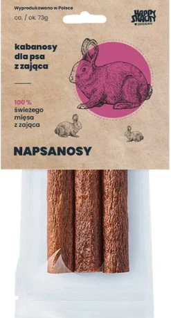 Happy Snacky NAPSANOSY z zająca Przysmaki dla psa op. 3szt.