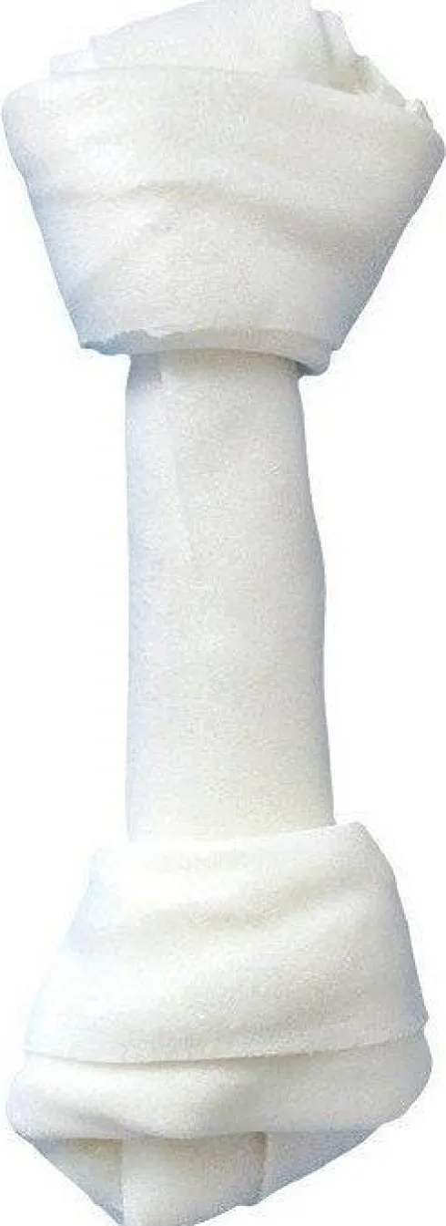 Hau&Miau Kość wiązana biała dla psa dł. 12.5cm