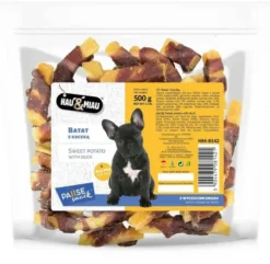 Hau&Miau Przysmak Batat owinięty kaczką dla psa op. 500g