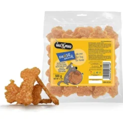 Hau&Miau Przysmak Kostki mięsne z kurczakiem i ryżem dla psa op. 500g