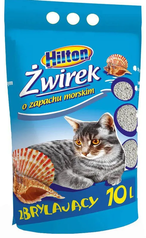 Hilton Żwirek bentonitowy zapach morski dla kota poj. 10l