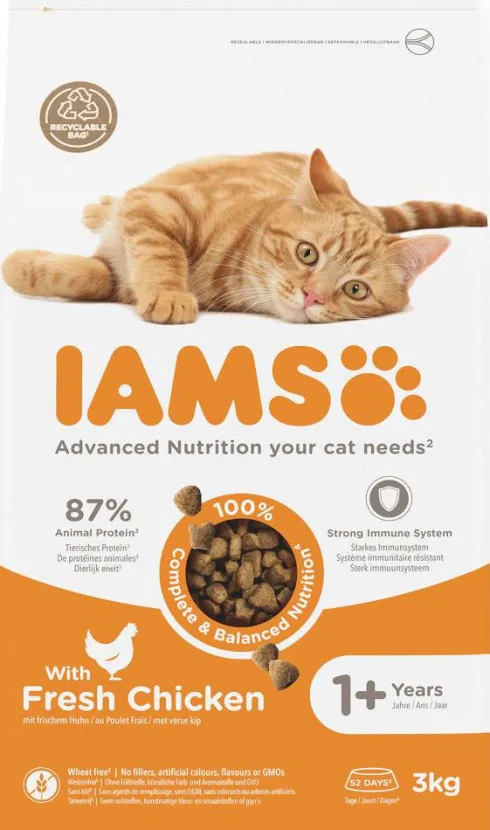 Iams Adult Fresh Chicken Sucha Karma dla kota op. 10kg