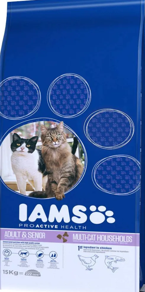 Iams Adult&Senior Multicat Sucha Karma dla kota op. 15kg