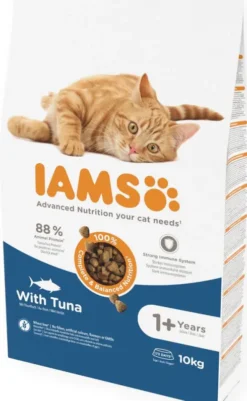 Iams Adult with Tuna Sucha Karma dla kota op. 10kg