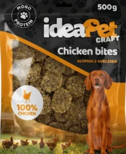 IdeaPet Craft Chicken Bites Przysmak Klopsiki z kurczaka dla psa op. 500g WYPRZEDAŻ