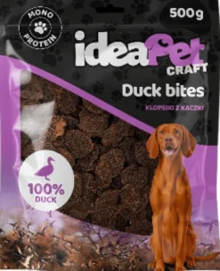 IdeaPet Craft Duck Bites Przysmak Klopsiki z kaczki dla psa op. 500g