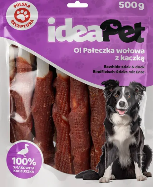 IdeaPet Przysmak O! Pałeczka wołowa z kaczką dla psa op. 500g