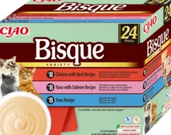 Inaba Ciao Bisque Variety Chicken, Salmon&Tuna Recipe Mokra Karma dla kota op. 24x40g (PAKIET ZIELONY)