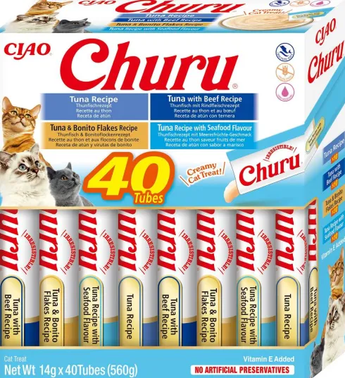 Inaba Ciao Churu Variety Tuna Przysmak dla kota op. 40x14g
