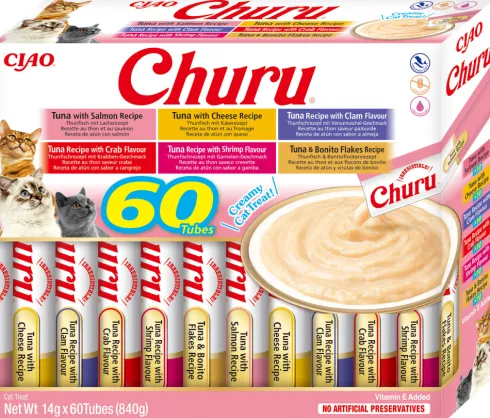 Inaba Ciao Churu Variety Tuna Przysmak dla kota op. 60x14g