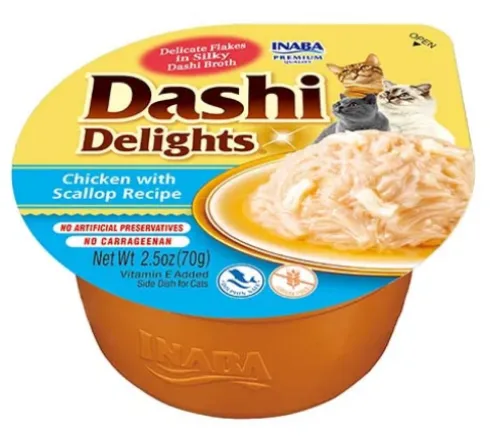 Inaba Ciao Dashi Delights Chicken&Scallop Recipe Mokra Karma dla kota op. 70g