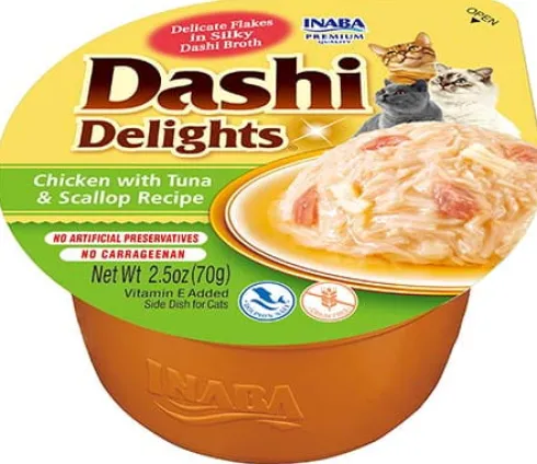 Inaba Ciao Dashi Delights Chicken&Tuna&Scallop Recipe Mokra Karma dla kota op. 70g