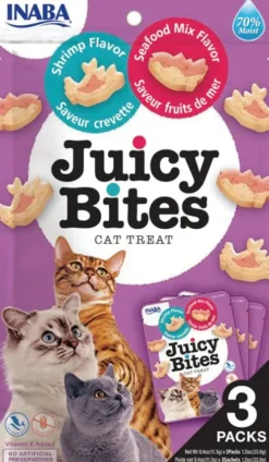 Inaba Ciao Juicy Bites Shrimp&Seafood Mix Przysmak dla kota op. 3x11.3g