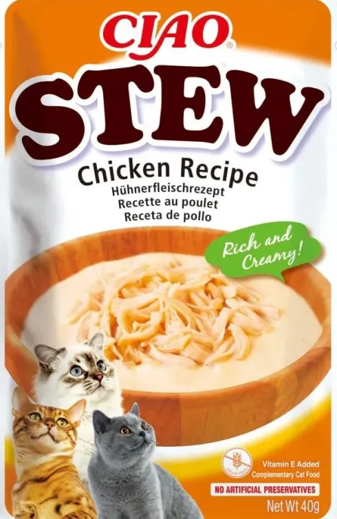 Inaba Ciao Stew Chicken with salmon recipe Mokra Karma dla kota op. 40g