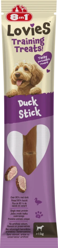 8in1 Lovies Training Treats Duck Stick Przysmak treningowy dla psa op. 15g