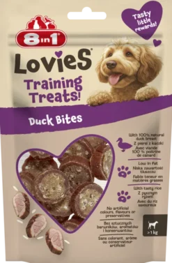 8in1 Lovies Training Treats Duck Bites Przysmak treningowy dla psa op. 90g