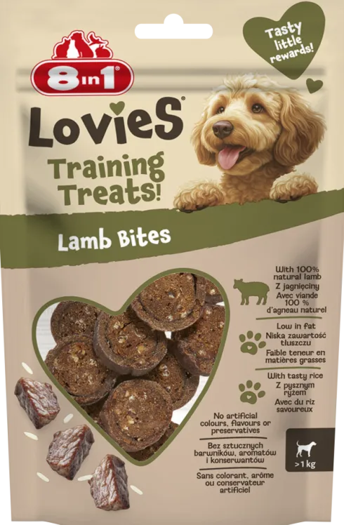8in1 Lovies Training Treats Lamb Bites Przysmak treningowy dla psa op. 90g